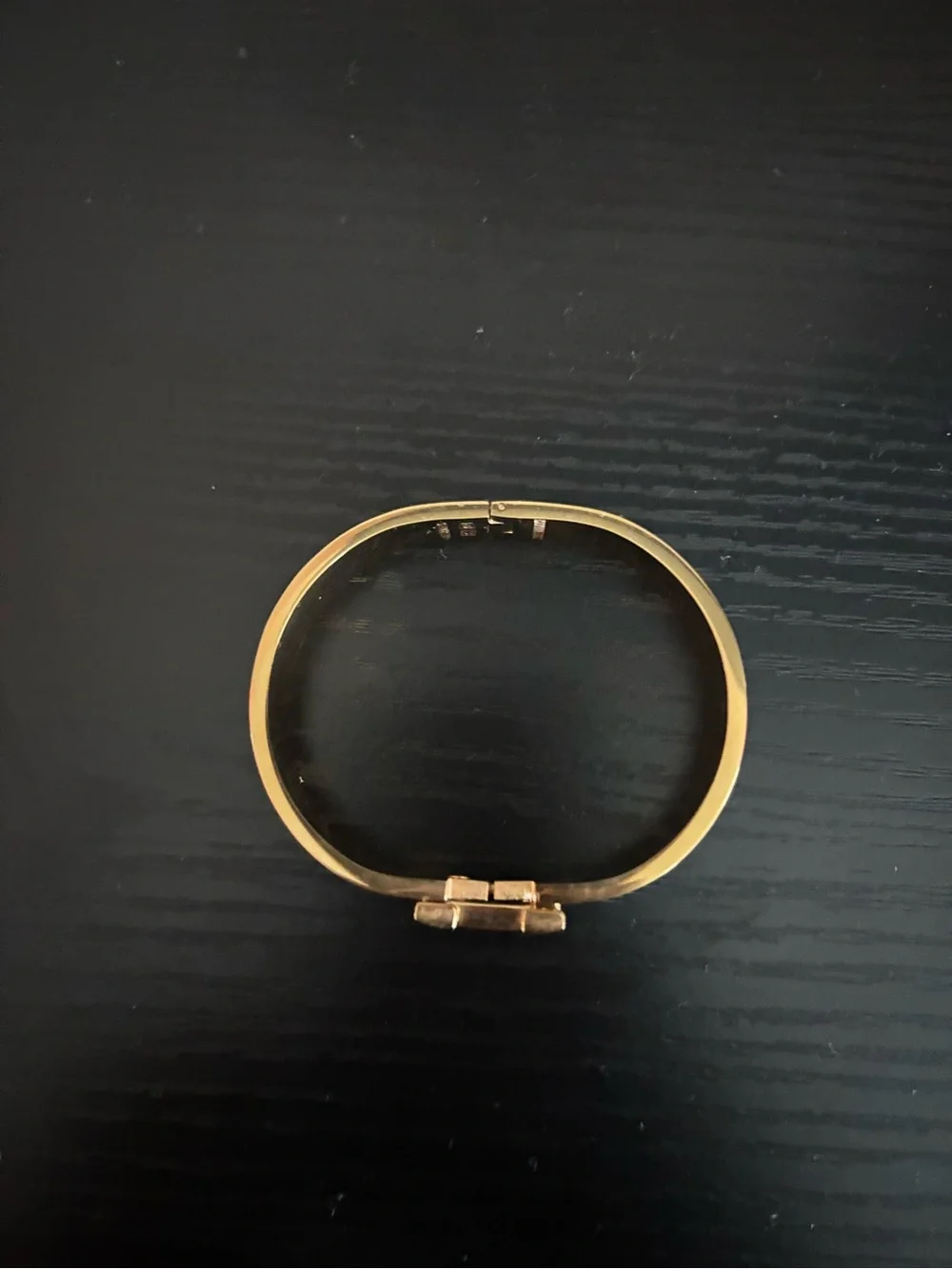 White Enamel and Gold Plated Bracelet